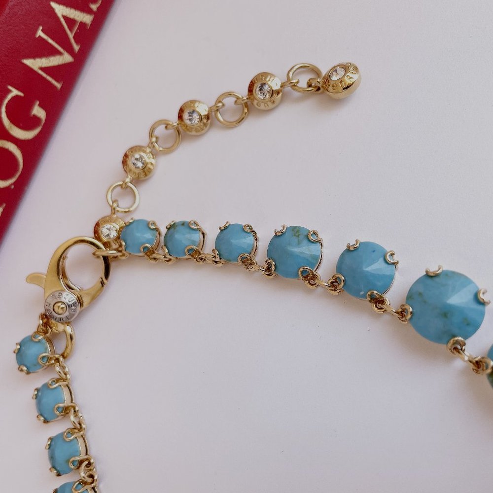 Henri Bendel Turquoise Gold Plated Necklace - Picture 4 of 5